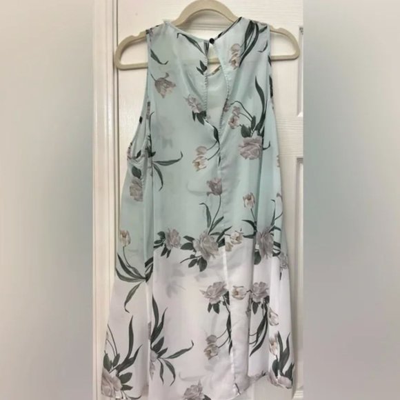 Ted Baker Swimsuit Cover Up Sheer Mint Green Floral - Picture 4 of 6